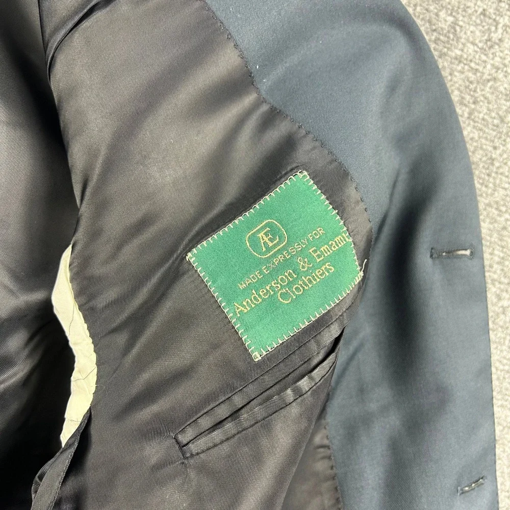 Canali Proposta‎ Blazer Mens 52 L Dark Gray Pure Wool 3-Button Sport Coat Italy
